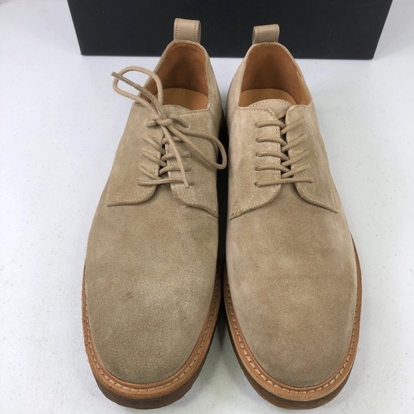 COACH Men's Suede Derby W/Crepe Sole, Oat Brown - Picture 5 of 10